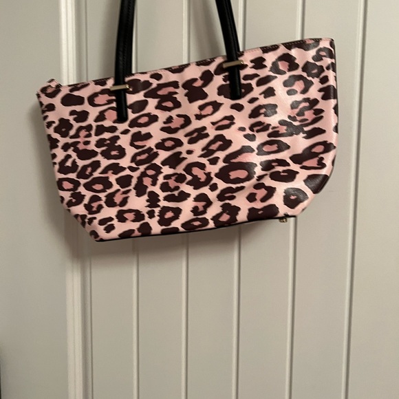 Animal print pink and brown Kate spade leather tote - Picture 4 of 5